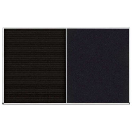 United Visual Products Enclosed Corkboard, 1 Door, 48"x36", 4" Fra UV3402-WHITE-SURF